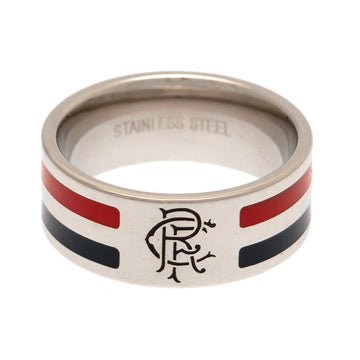 Rangers FC Colour Stripe Ring - Medium Size