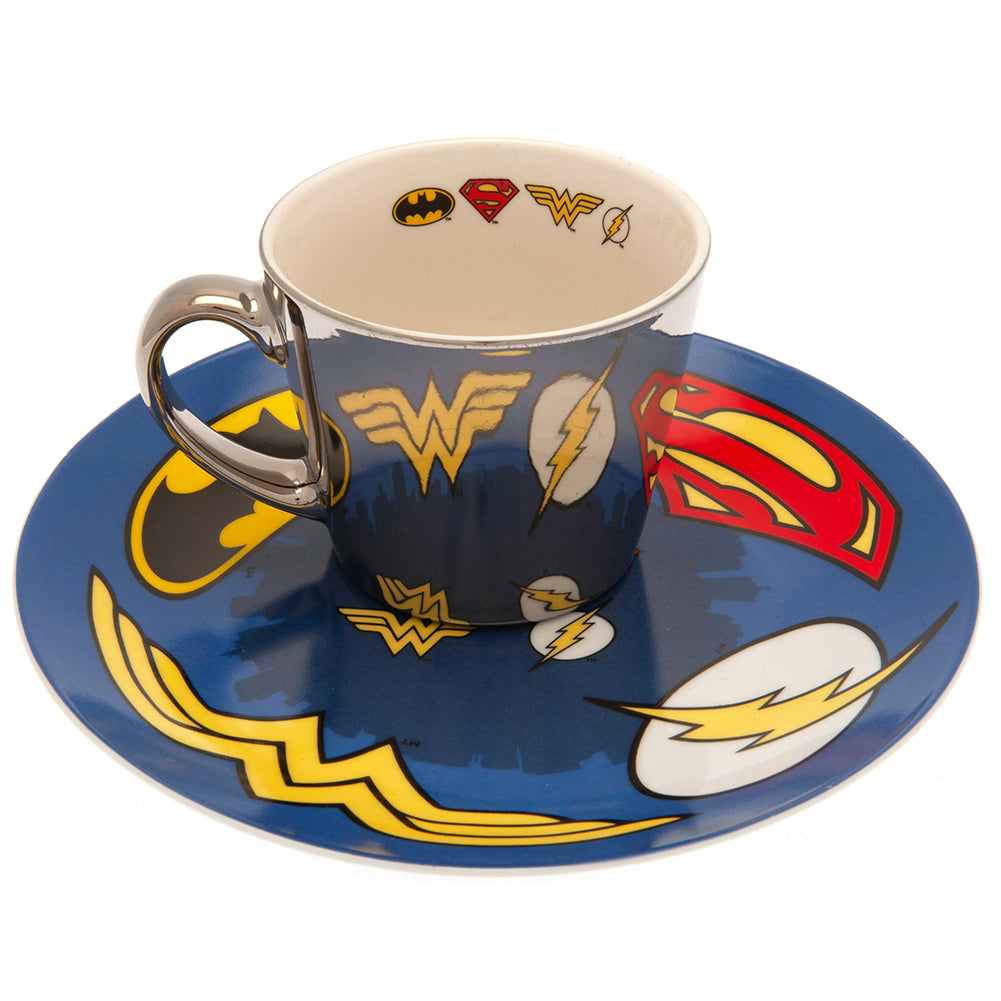 DC Comics Mirror Mug & Plate Set - Officially licensed merchandise.