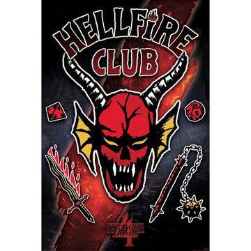 Stranger Things 4 Poster Hellfire Club Rift 91 - Officially licensed merchandise.