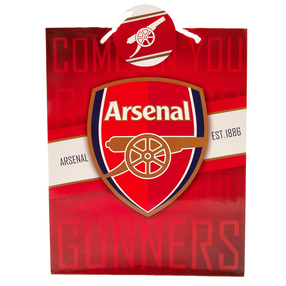 Arsenal FC Colour Gift Bag - Officially licensed merchandise.