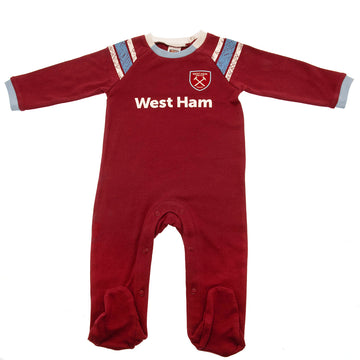 West Ham United FC Sleepsuit 9-12 Mths ST - Officially licensed merchandise.