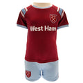 West Ham United FC Shirt & Short Set 9-12 Mths ST - Officially licensed merchandise.