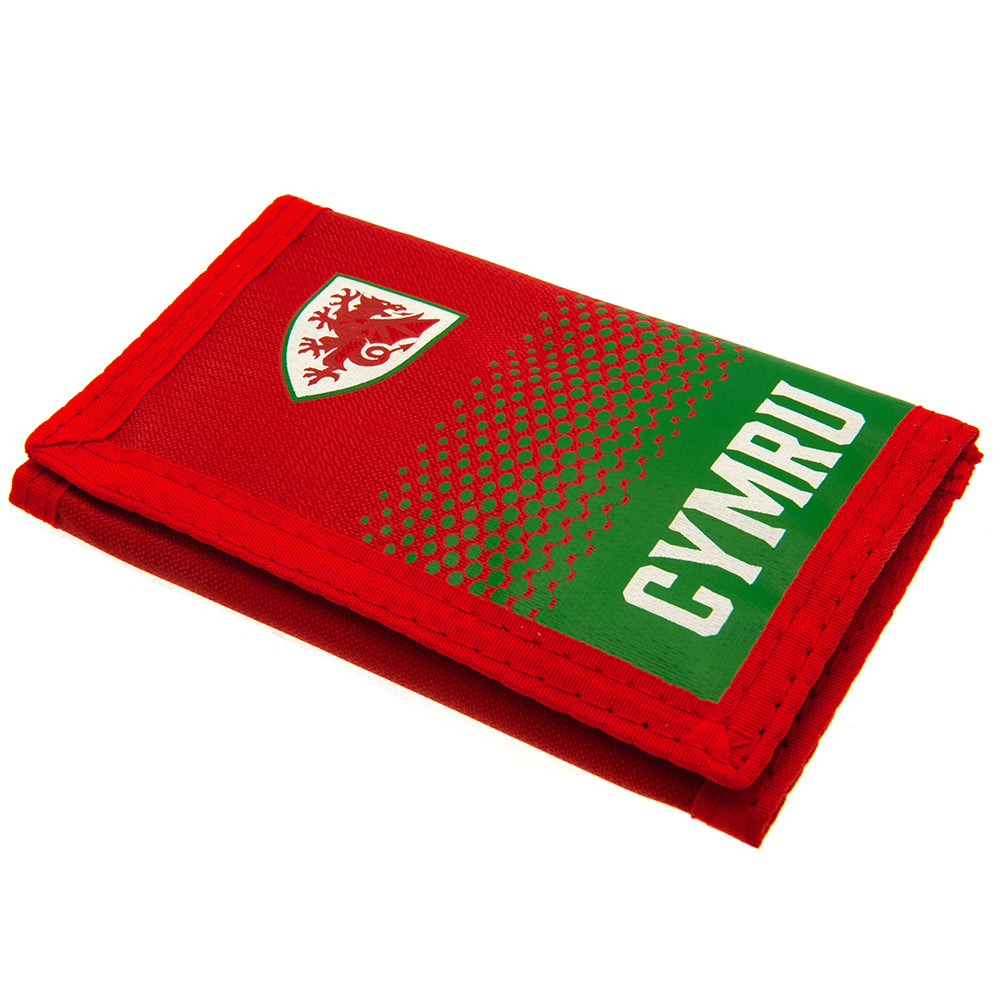FA Wales Nylon Wallet - Officially licensed merchandise.