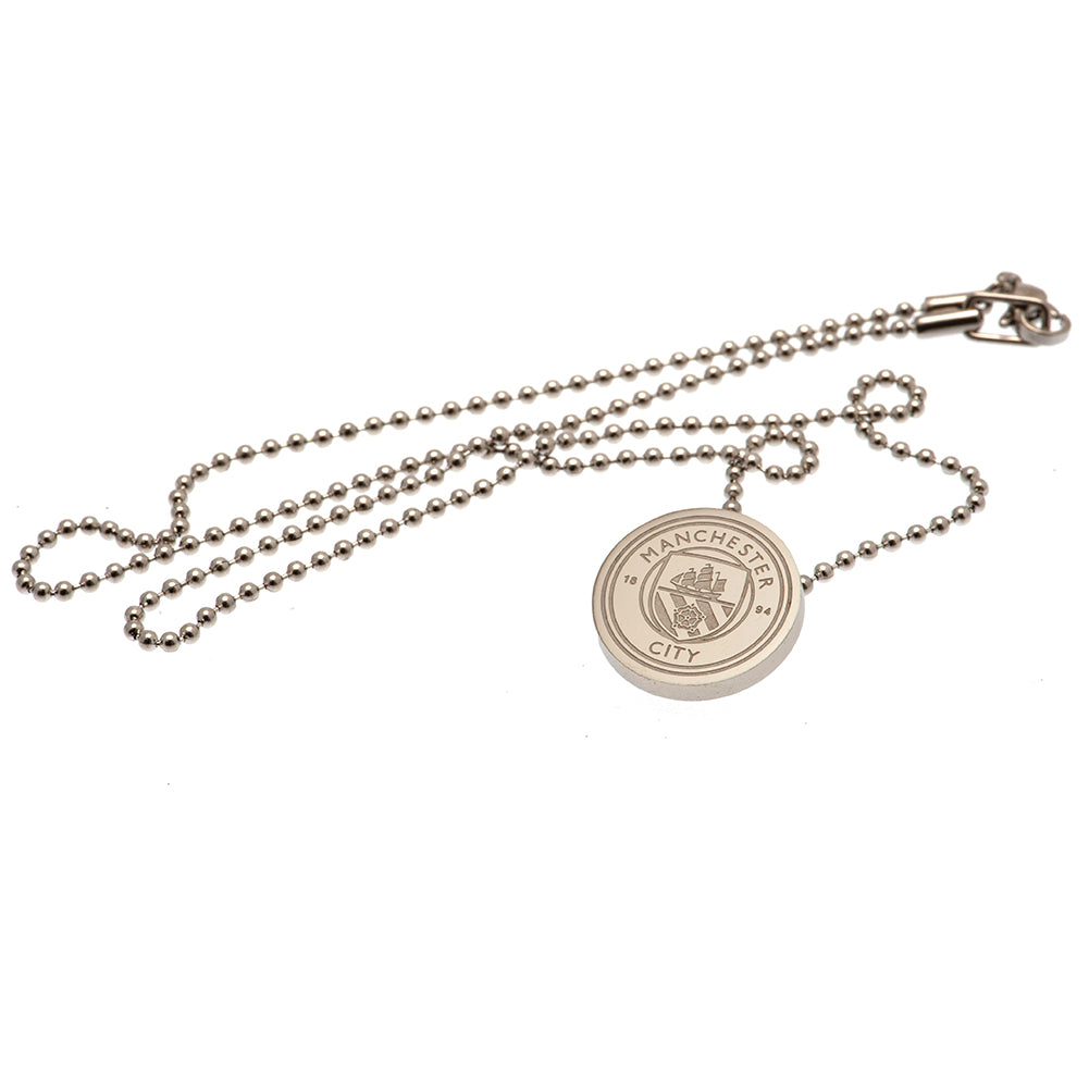 Manchester City FC Stainless Steel Pendant & Chain - Neckwear