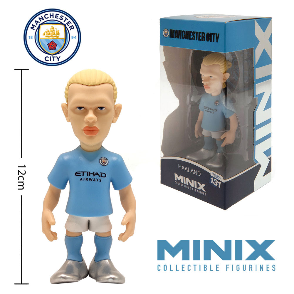 Manchester City FC MINIX Figure 12cm Haaland - Officially licensed merchandise.