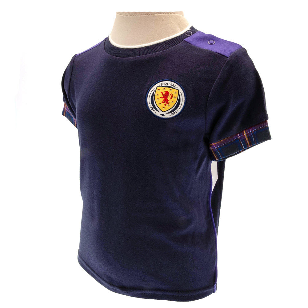 Scottish FA Shirt & Short Set 3-6 Mths TN - Officially licensed merchandise.