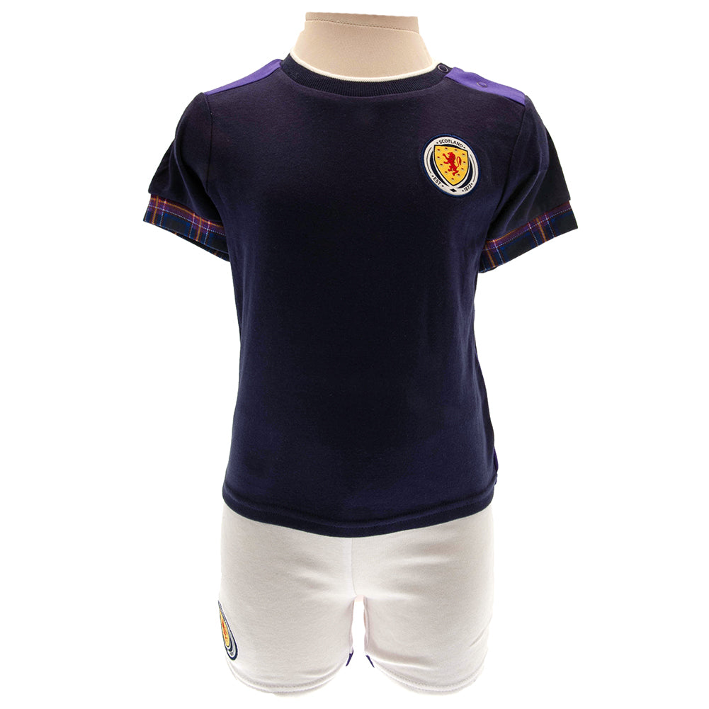 Scottish FA Shirt & Short Set 3-6 Mths TN - Officially licensed merchandise.