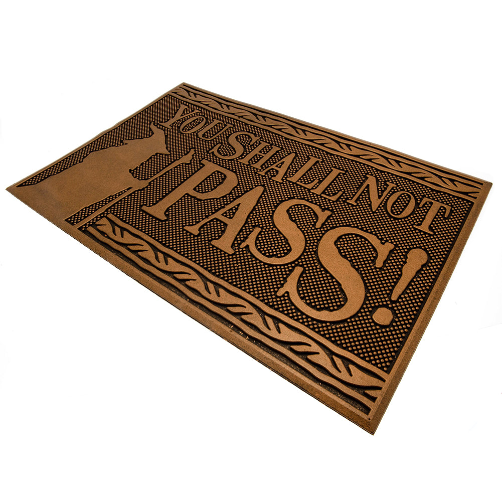 The Lord Of The Rings Rubber Doormat - Officially licensed merchandise.