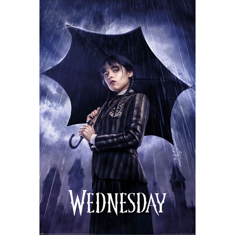 Wednesday Poster Downpour 246 - Officially licensed merchandise.