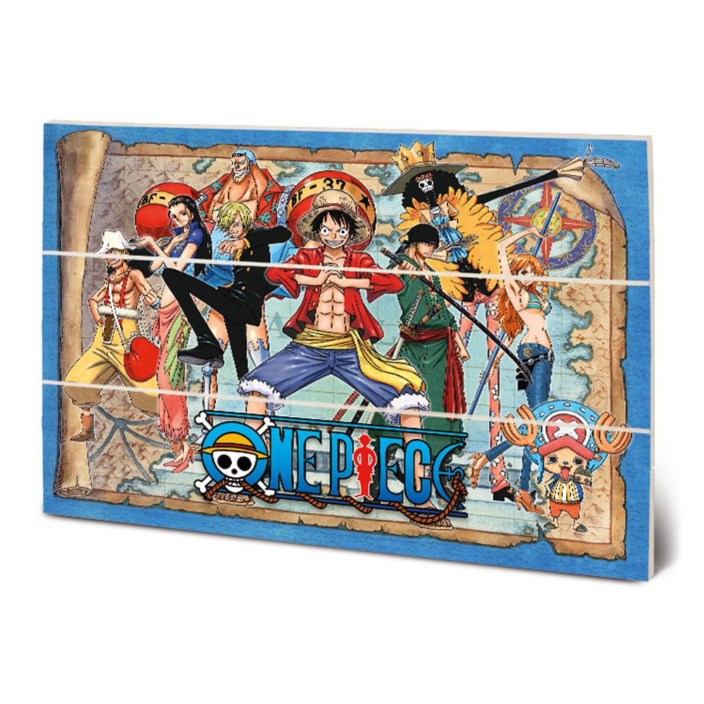 One Piece Wood Print - Officially licensed merchandise.