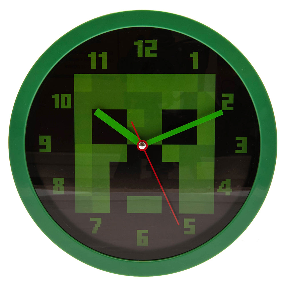 Minecraft Wall Clock - Officially licensed merchandise.