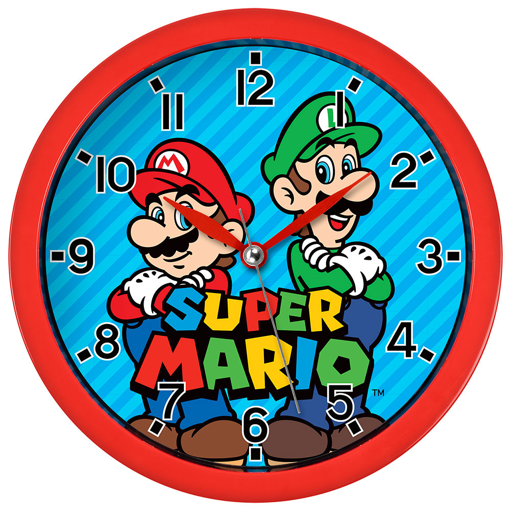 Super Mario Wall Clock - Officially licensed merchandise.