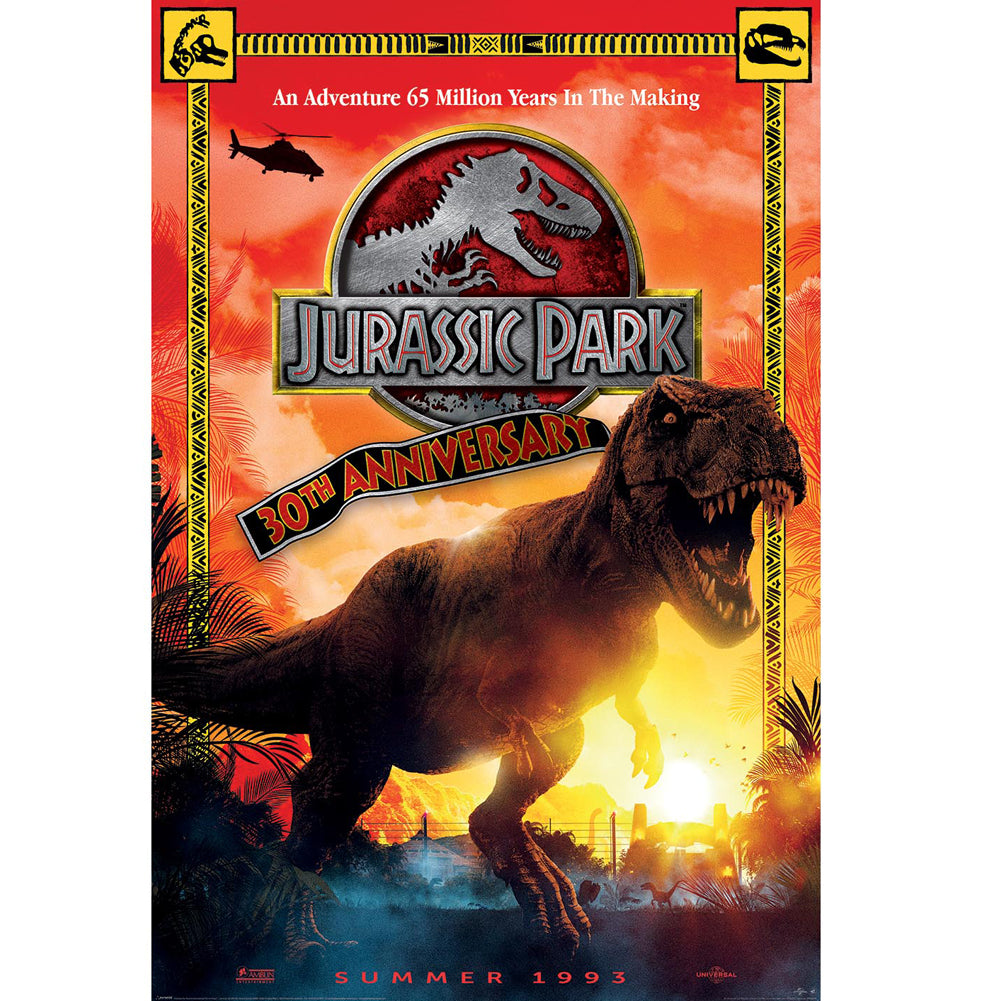 Jurassic Park Poster 30th Anniversary 184 - Officially licensed merchandise.