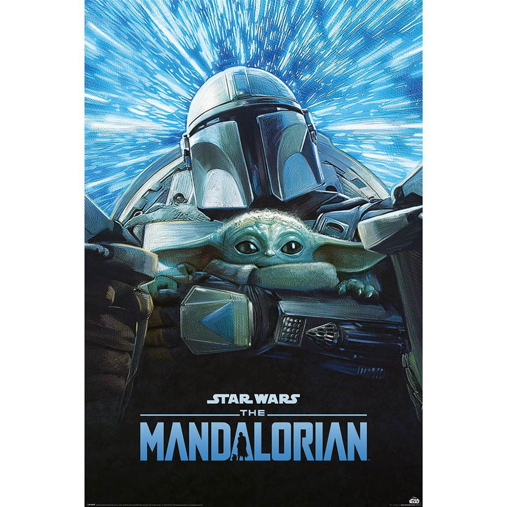 Star Wars: The Mandalorian Poster Lightspeed 232 - Officially licensed merchandise.