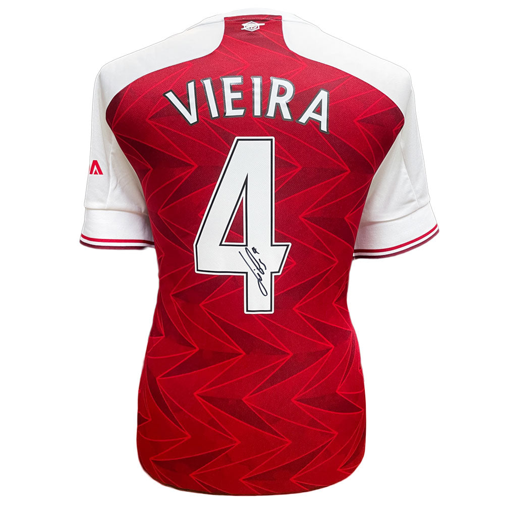 Arsenal FC Vieira Signed Shirt - Officially licensed merchandise.