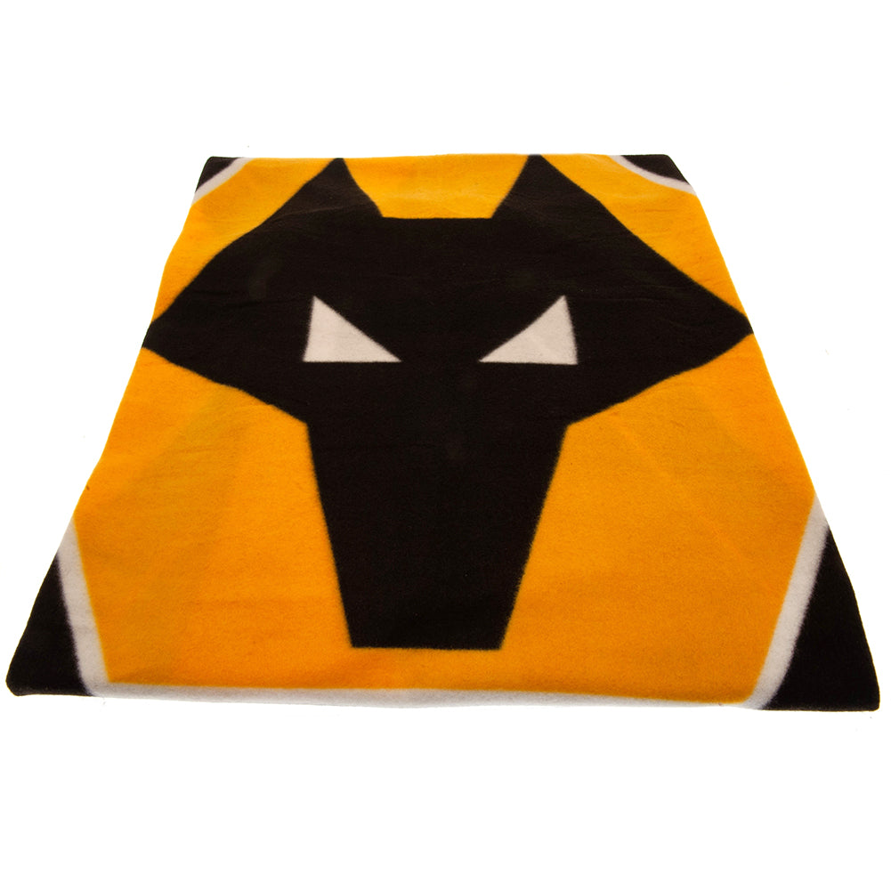 Wolverhampton Wanderers FC Fleece Blanket PL - Officially licensed merchandise.