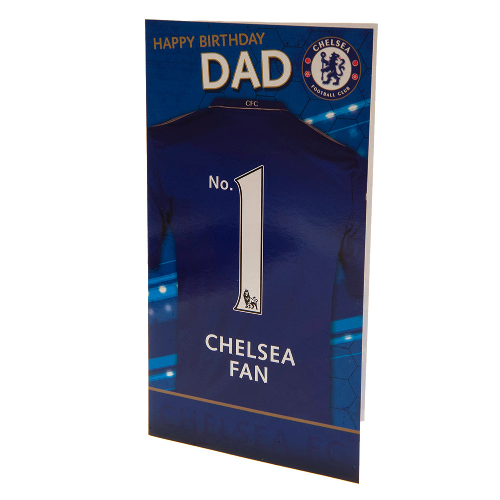 Chelsea FC Birthday Card Dad - Officially licensed merchandise.