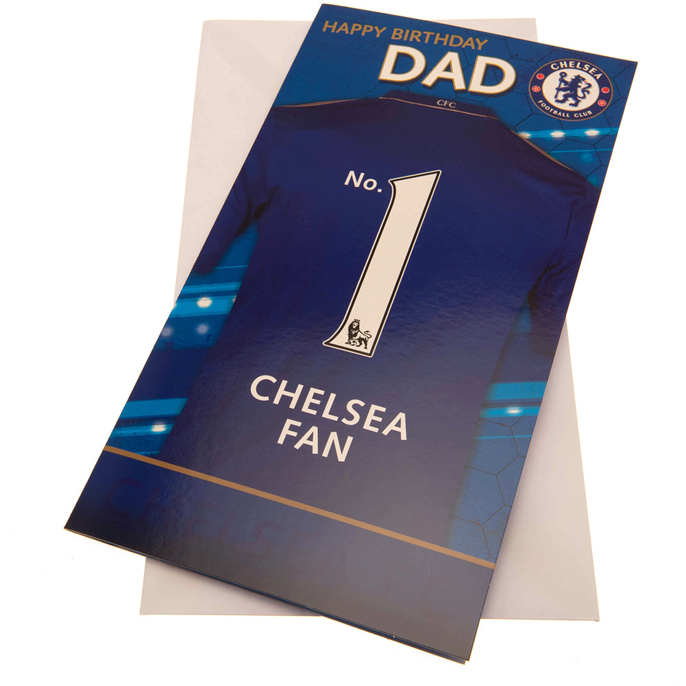 Chelsea FC Birthday Card Dad - Officially licensed merchandise.