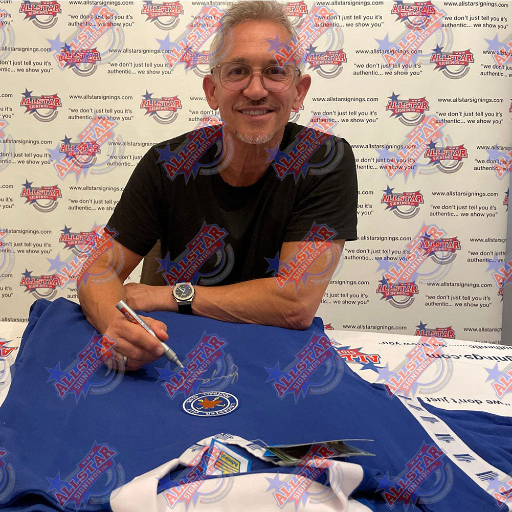Leicester City FC 1978 Lineker Signed Shirt (Framed) - Officially licensed merchandise.