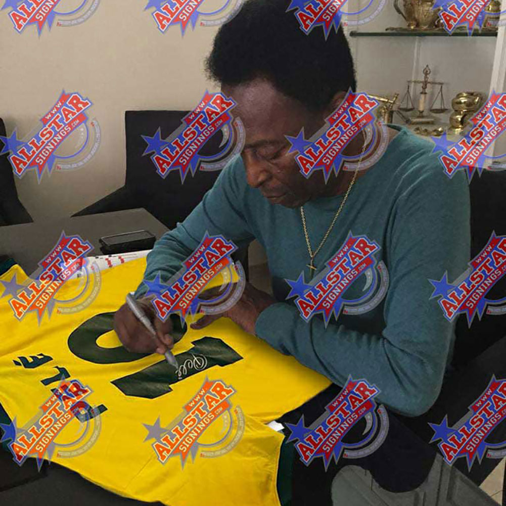 Brasil 1970 Pele Signed Shirt - Officially licensed merchandise.