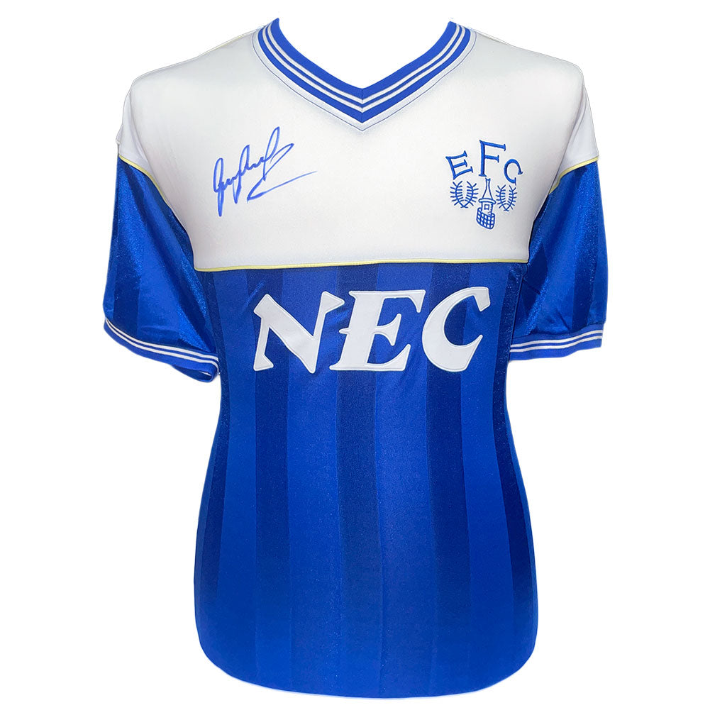Everton FC 1986 Lineker Signed Shirt - Officially licensed merchandise.