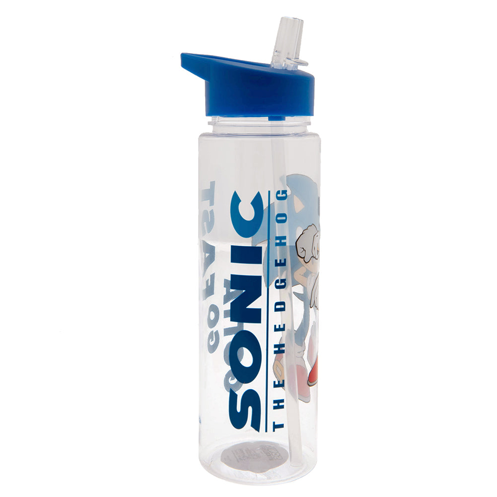 Sonic The Hedgehog Plastic Drinks Bottle - Officially licensed merchandise.