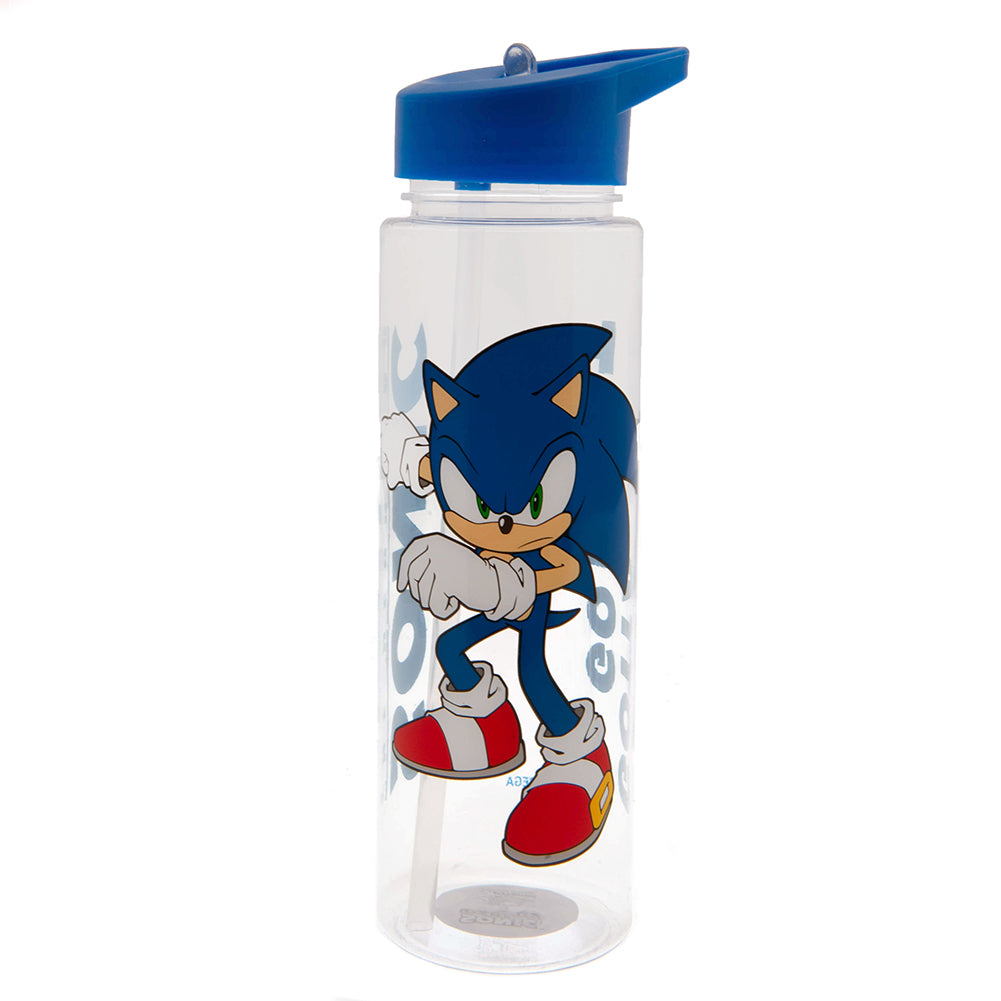 Sonic The Hedgehog Plastic Drinks Bottle - Officially licensed merchandise.
