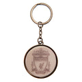 Liverpool FC Glass Crest Keyring - Officially licensed merchandise.