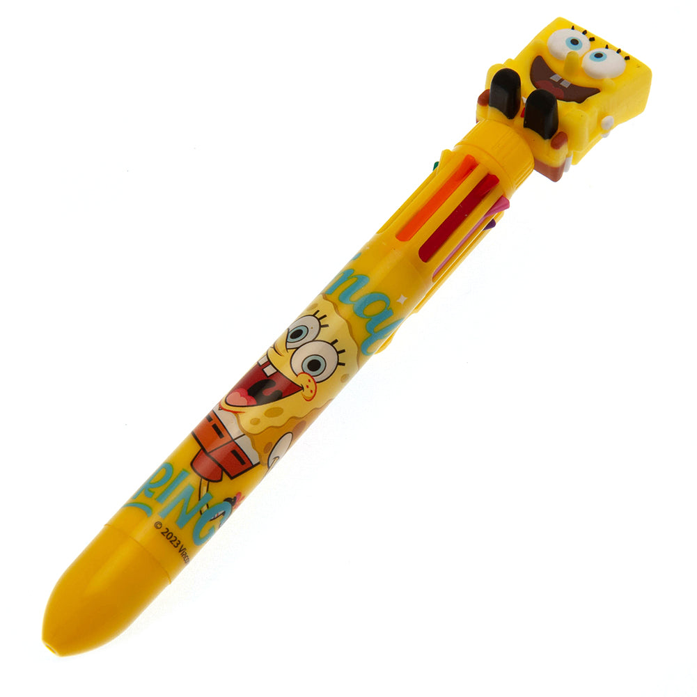 SpongeBob SquarePants Multi Coloured Pen - Officially licensed merchandise.