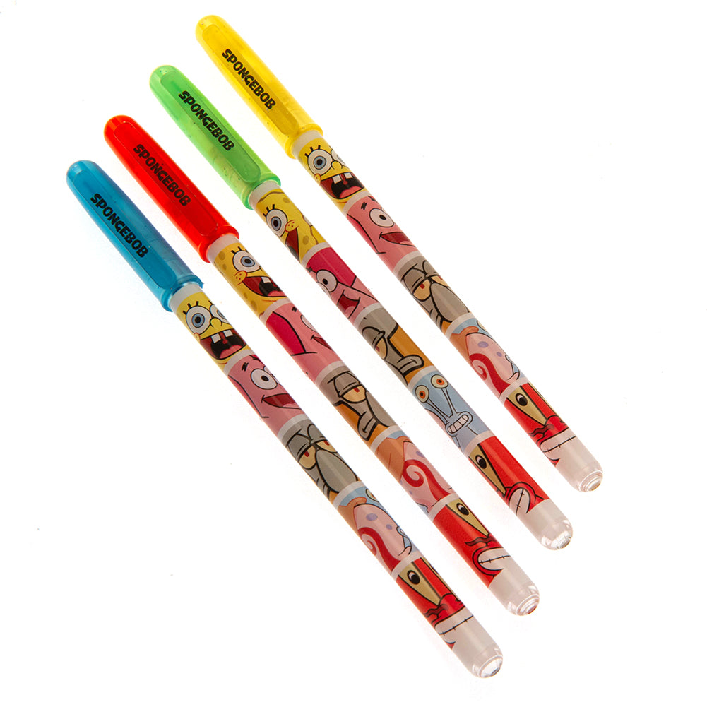 SpongeBob SquarePants Gel Pen Set - Officially licensed merchandise.