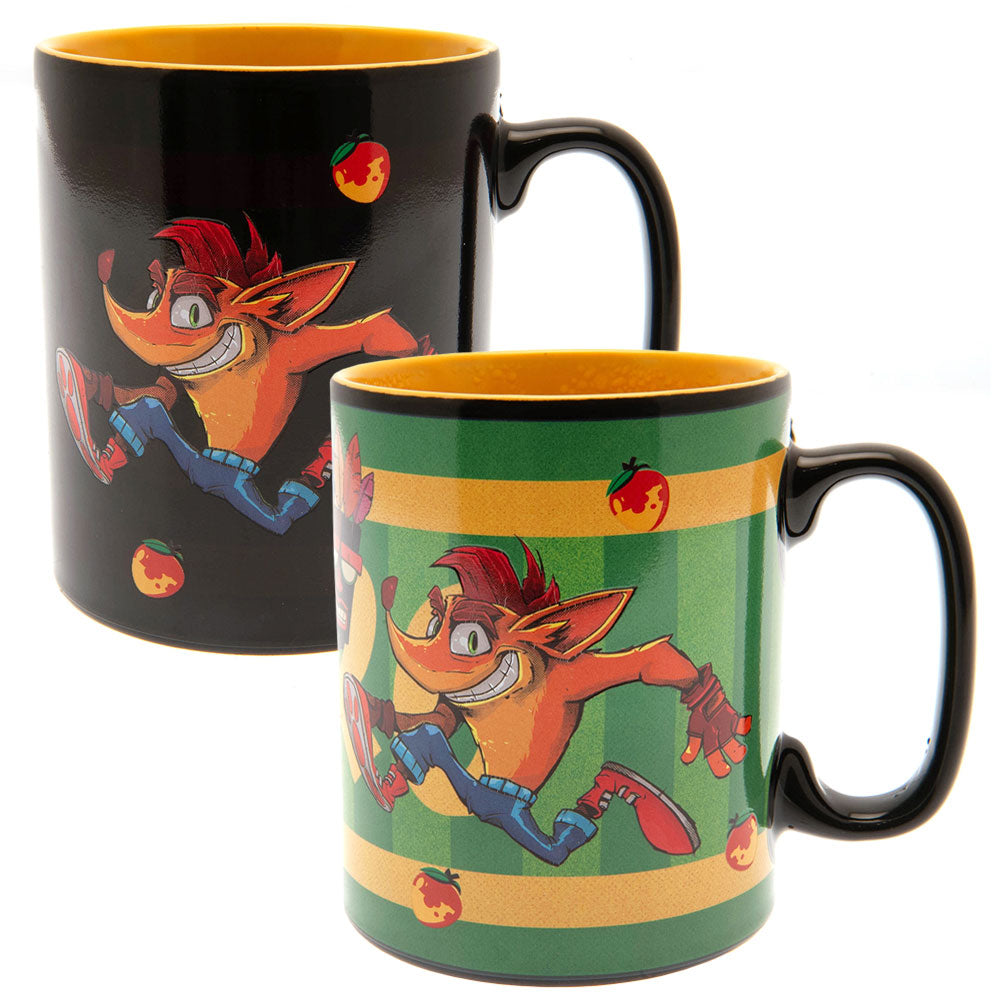 Crash Bandicoot Heat Changing Mega Mug - Officially licensed merchandise.