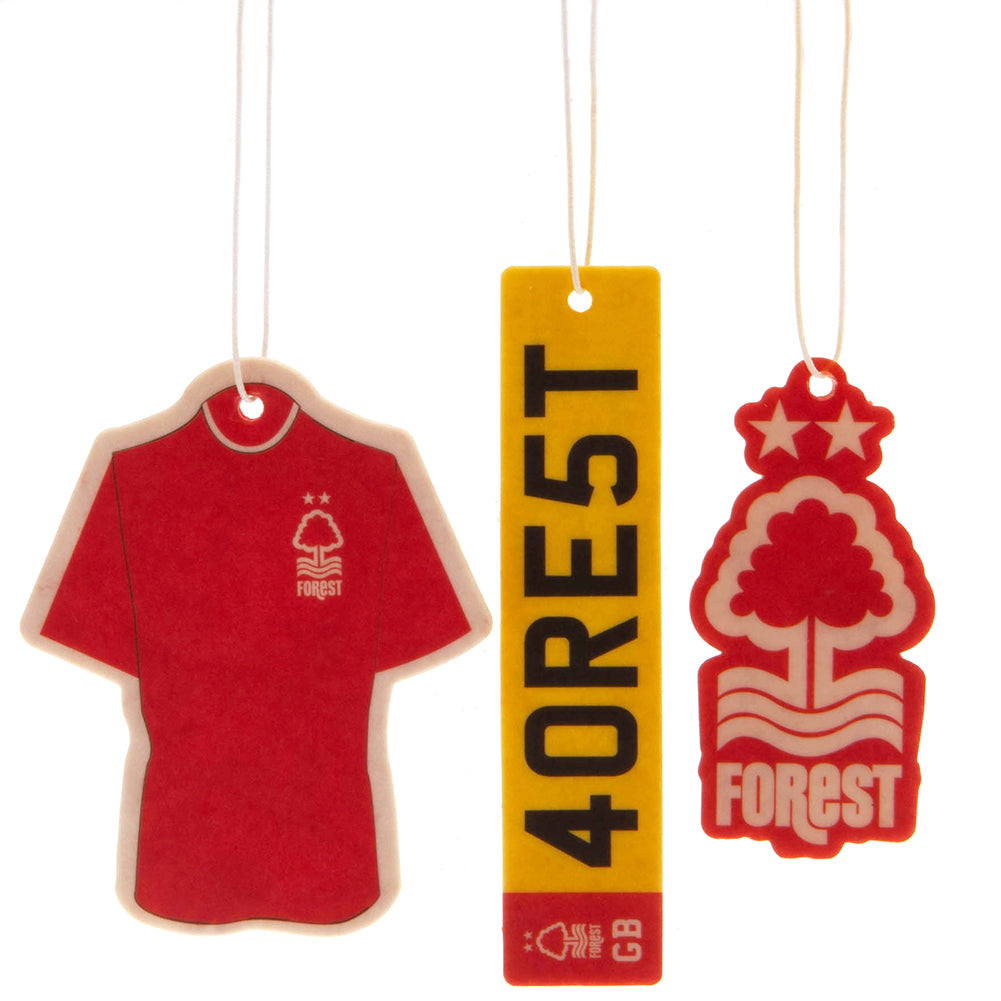 Nottingham Forest FC 3pk Air Freshener - Officially licensed merchandise.