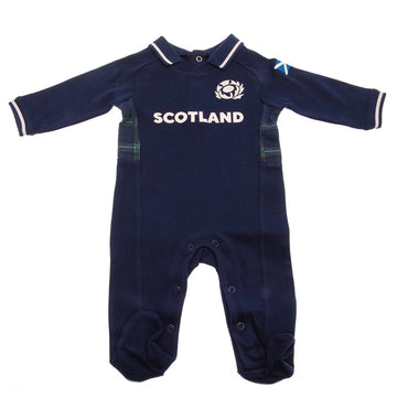 Scotland RU Sleepsuit 0/3 mths GT - Officially licensed merchandise.