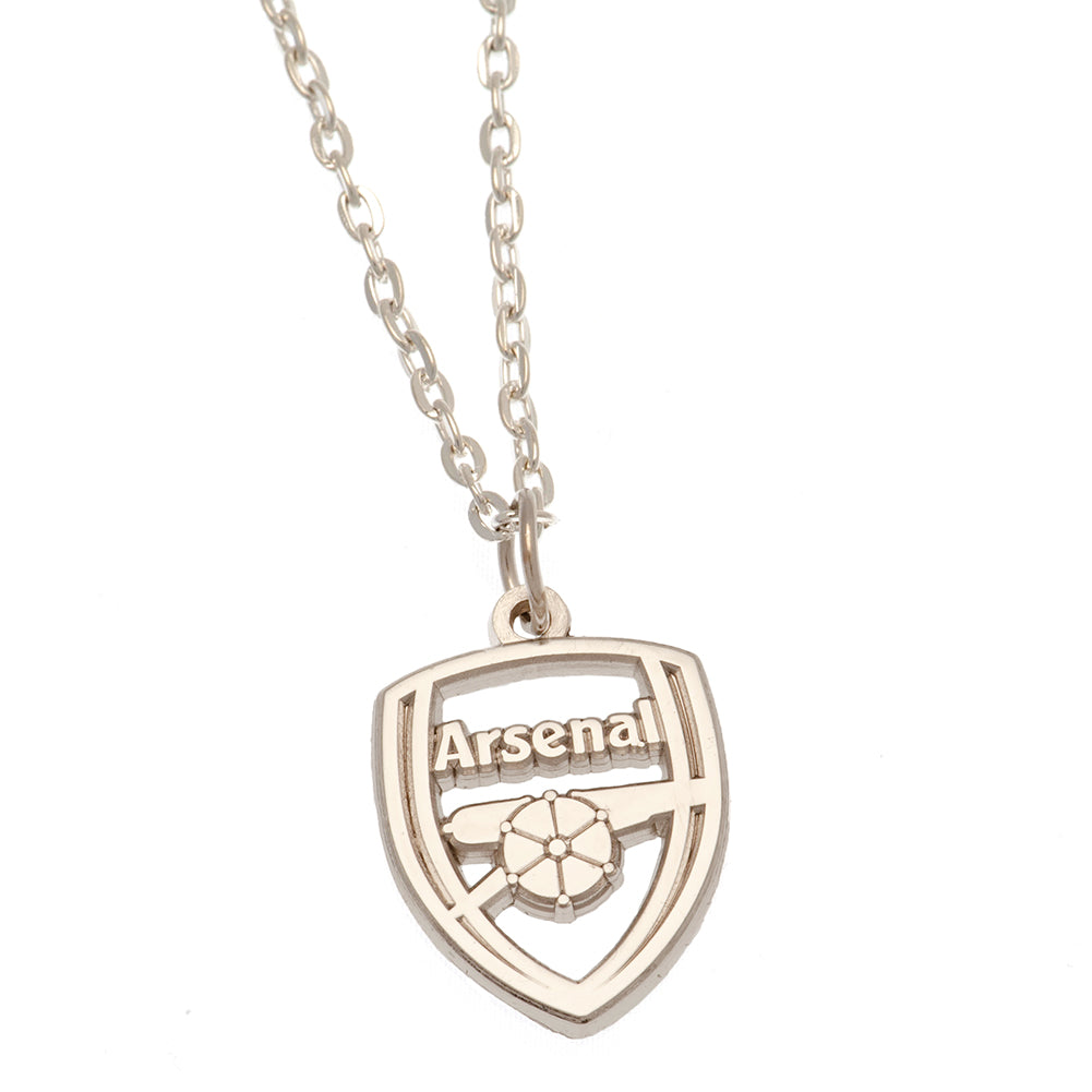 Arsenal FC Silver Plated Boxed Pendant CR - Neckwear