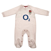 England RFU Sleepsuit 0/3 mths PC - Officially licensed merchandise.