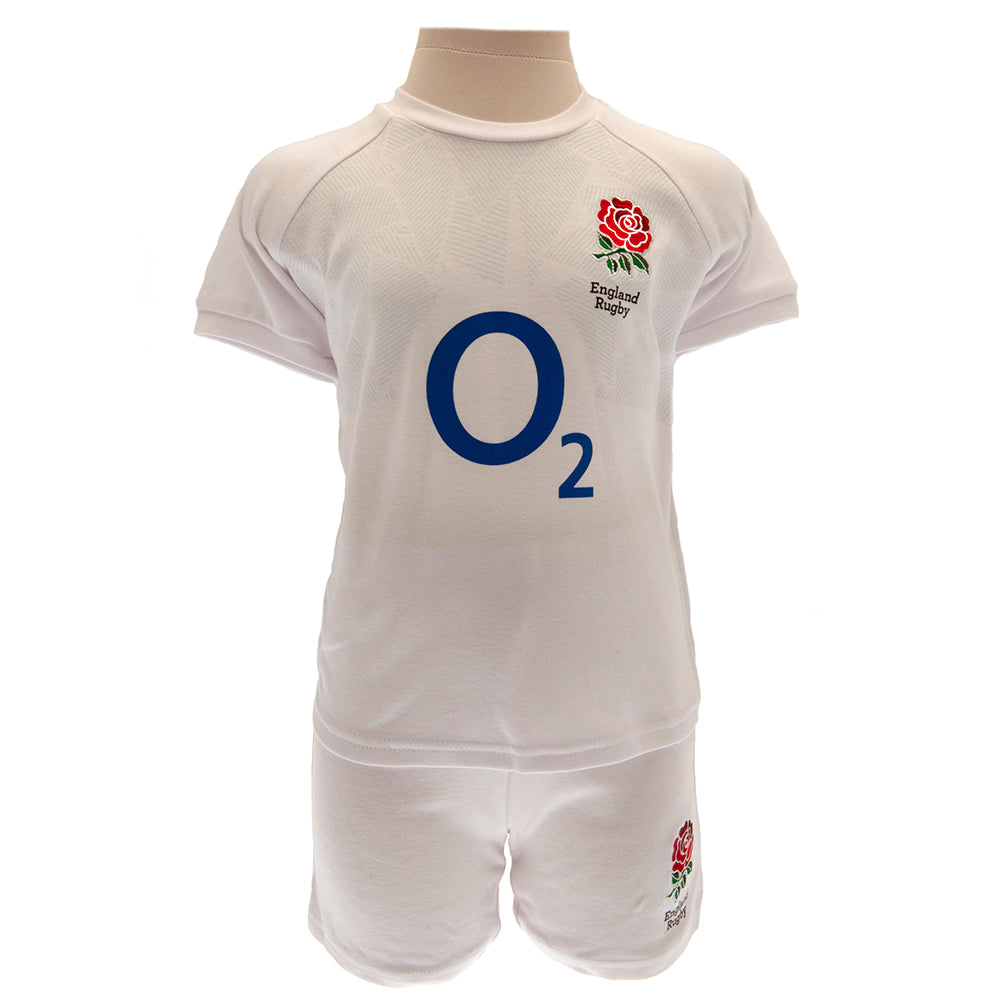 England RFU Shirt & Short Set 2/3 yrs PC - Officially licensed merchandise.
