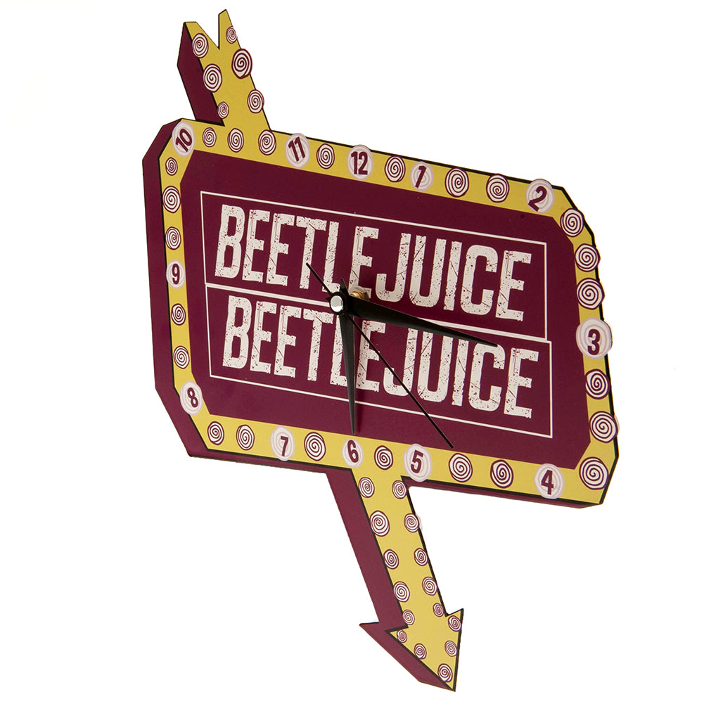Beetlejuice Premium Metal Wall Clock - Officially licensed merchandise.