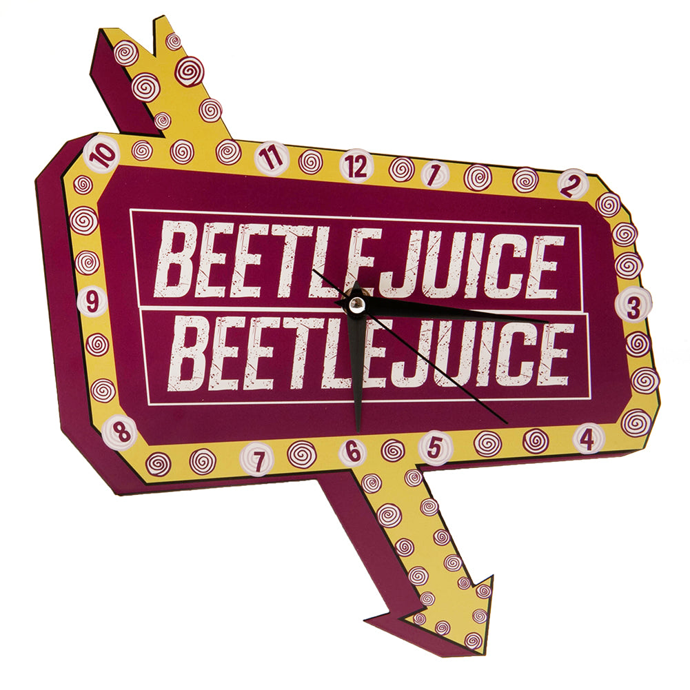 Beetlejuice Premium Metal Wall Clock - Officially licensed merchandise.