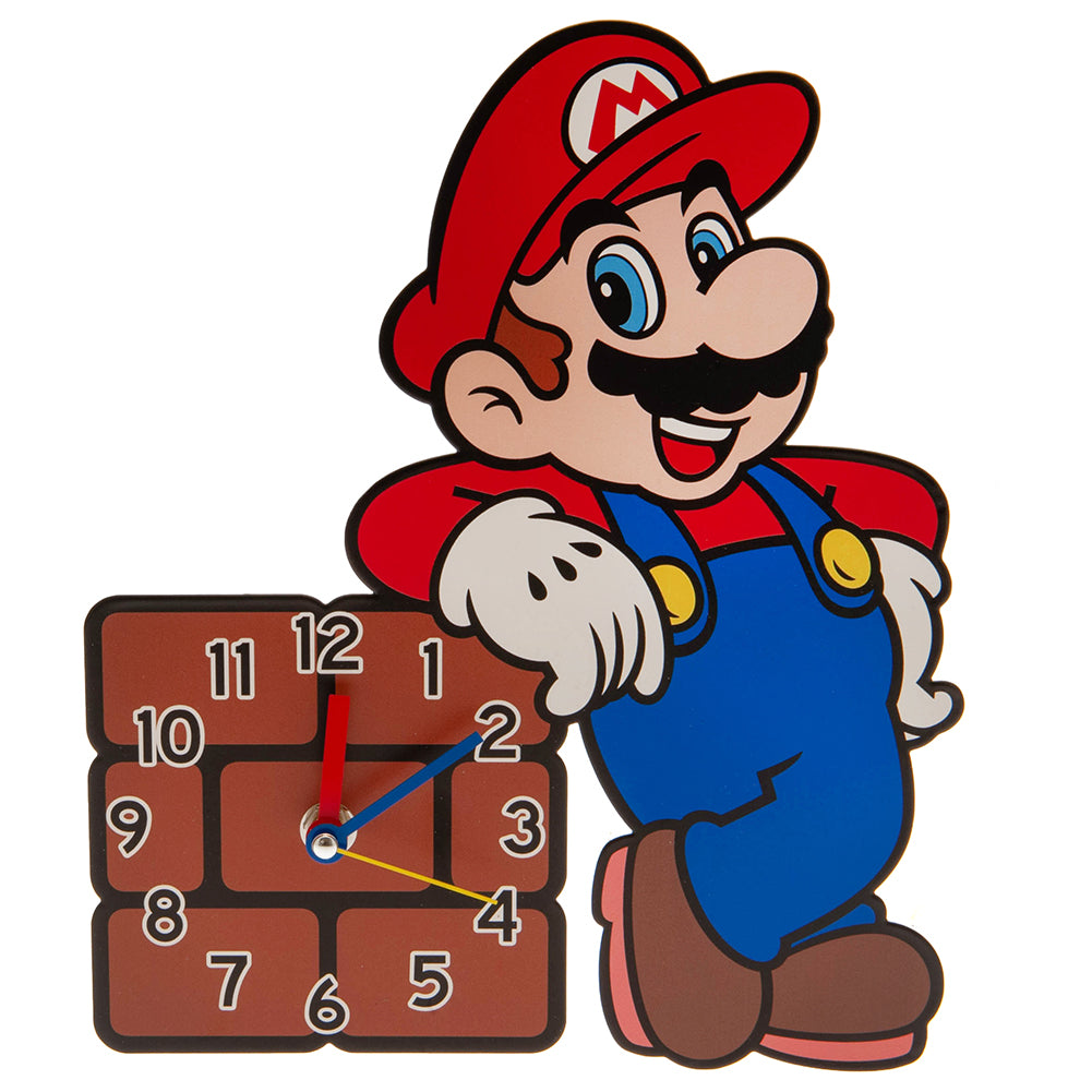 Super Mario Premium Metal Wall Clock - Officially licensed merchandise.