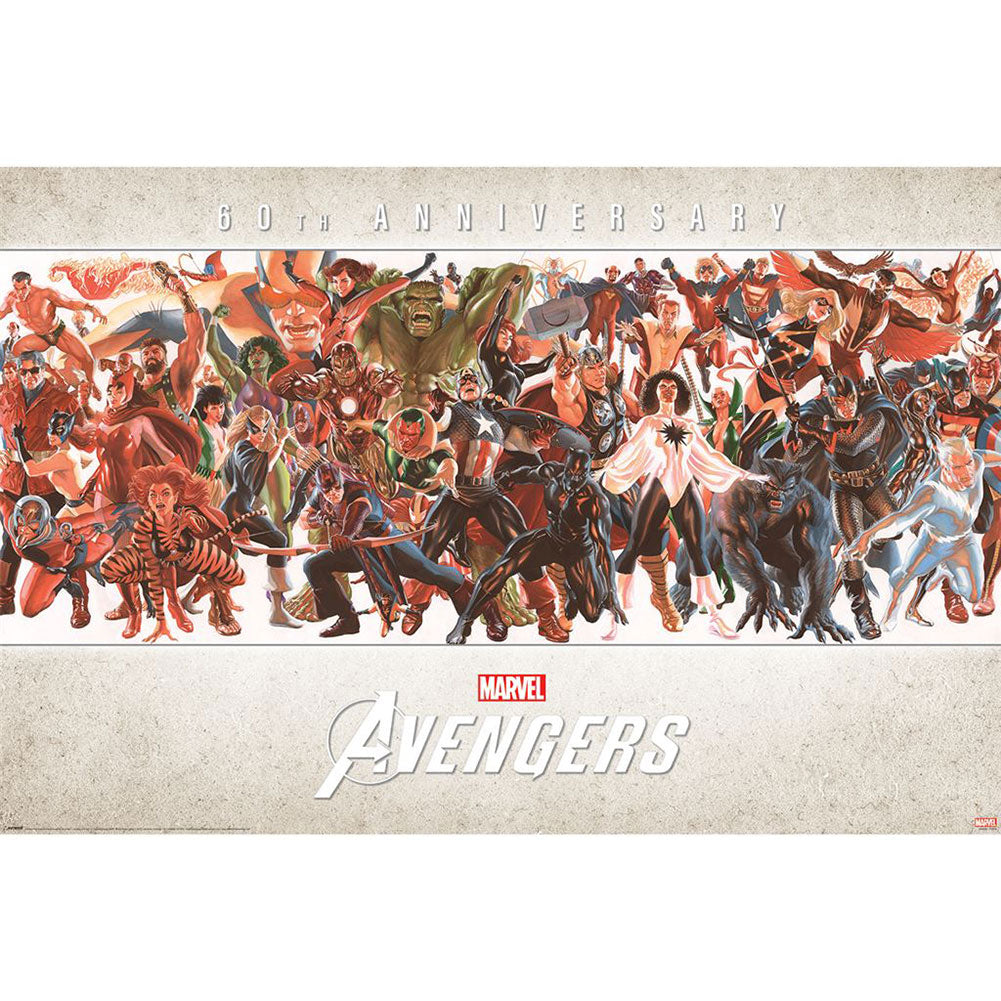 Avengers Poster 60th Anniversary 259 - Officially licensed merchandise.