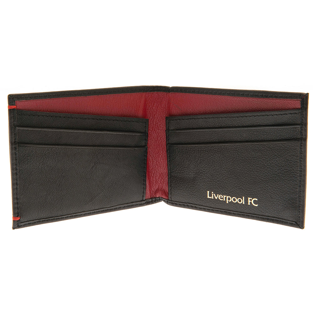 Liverpool FC Premium Leather Wallet - Officially licensed merchandise.