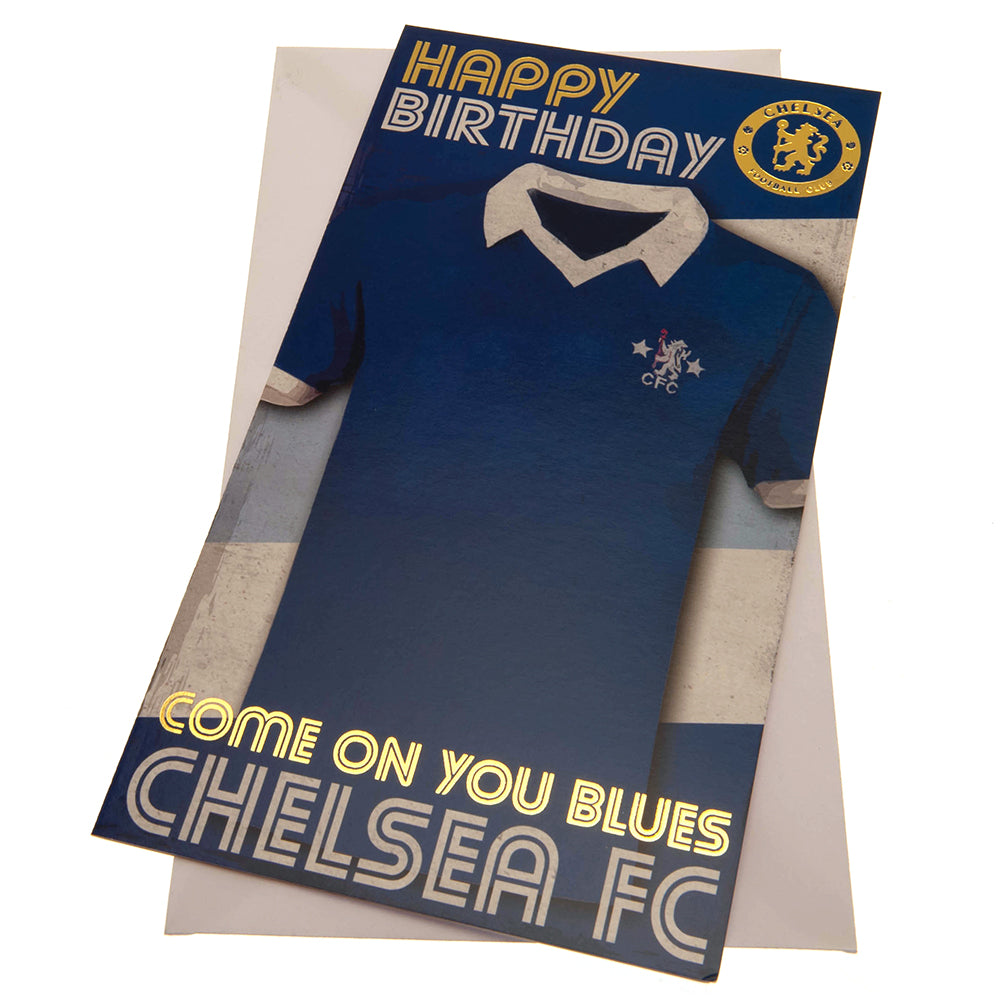 Chelsea FC Birthday Card Retro - Officially licensed merchandise.