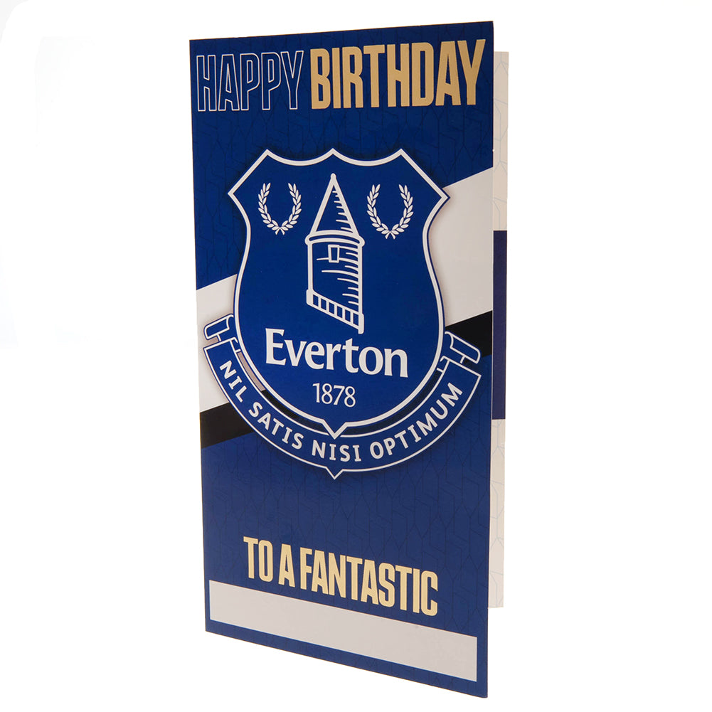Everton FC Birthday Card Personalised - Officially licensed merchandise.