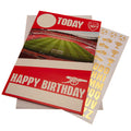 Arsenal FC Birthday Card With Stickers - Officially licensed merchandise.