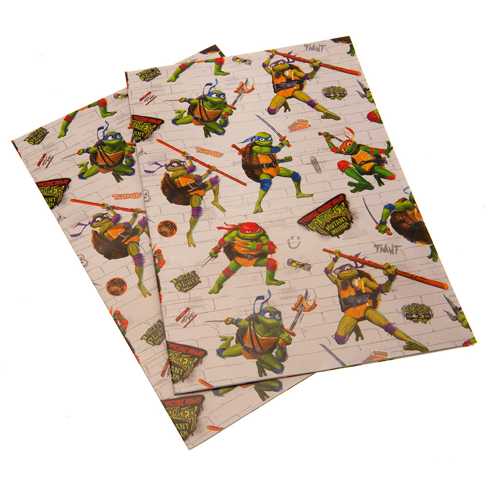 Teenage Mutant Ninja Turtles Gift Wrap - Officially licensed merchandise.