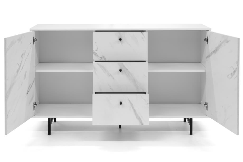 Veroli 01 Sideboard Cabinet 150cm White Living Sideboard Cabinet 