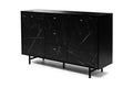 Veroli 01 Sideboard Cabinet 150cm Black Living Sideboard Cabinet 