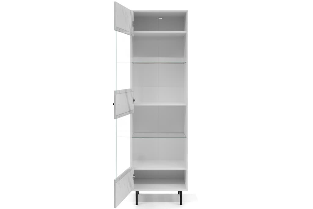 Veroli 04 Tall Display Cabinet 60cm White Tall Display Cabinet 