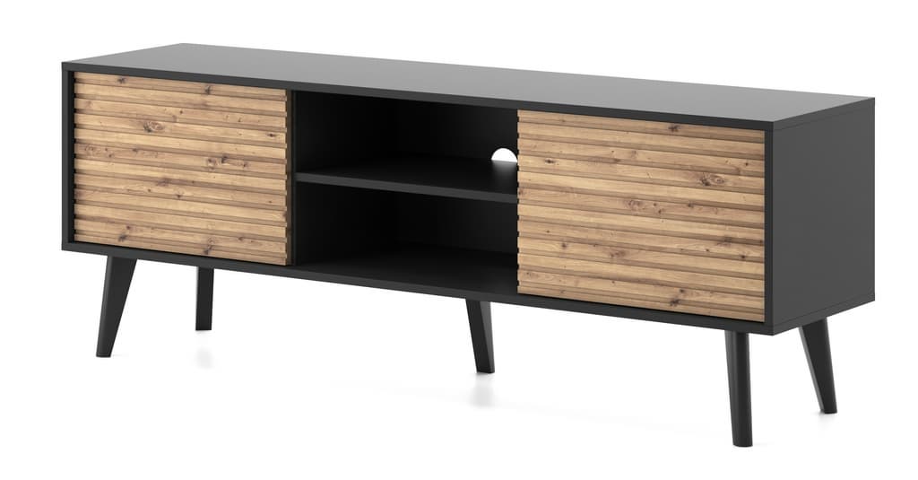 Willow TV Cabinet 154cm - Black / Living Room
