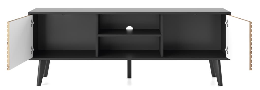 Willow TV Cabinet 154cm - Black / Living Room